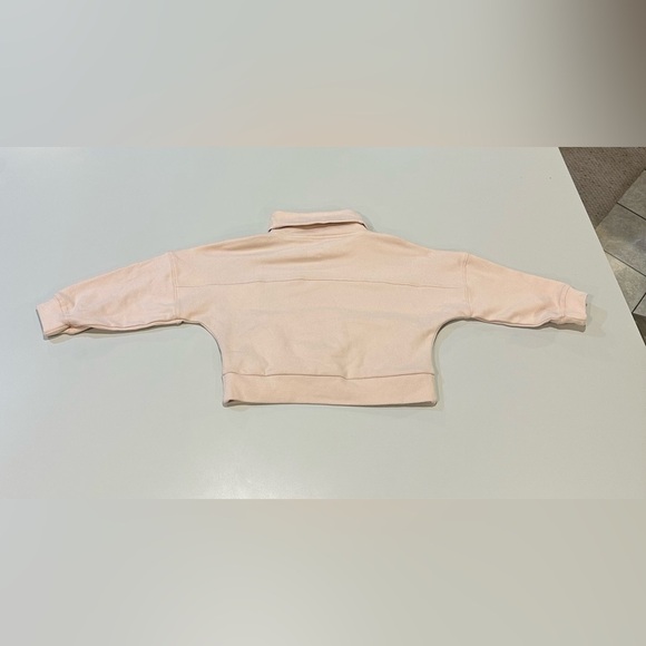 Freely Pink Cropped Turtleneck Sweatshirt Size Small - Picture 2 of 5